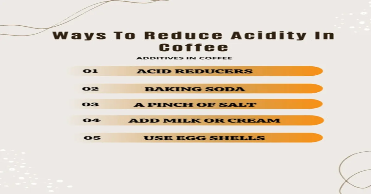 reduce acidity in coffee